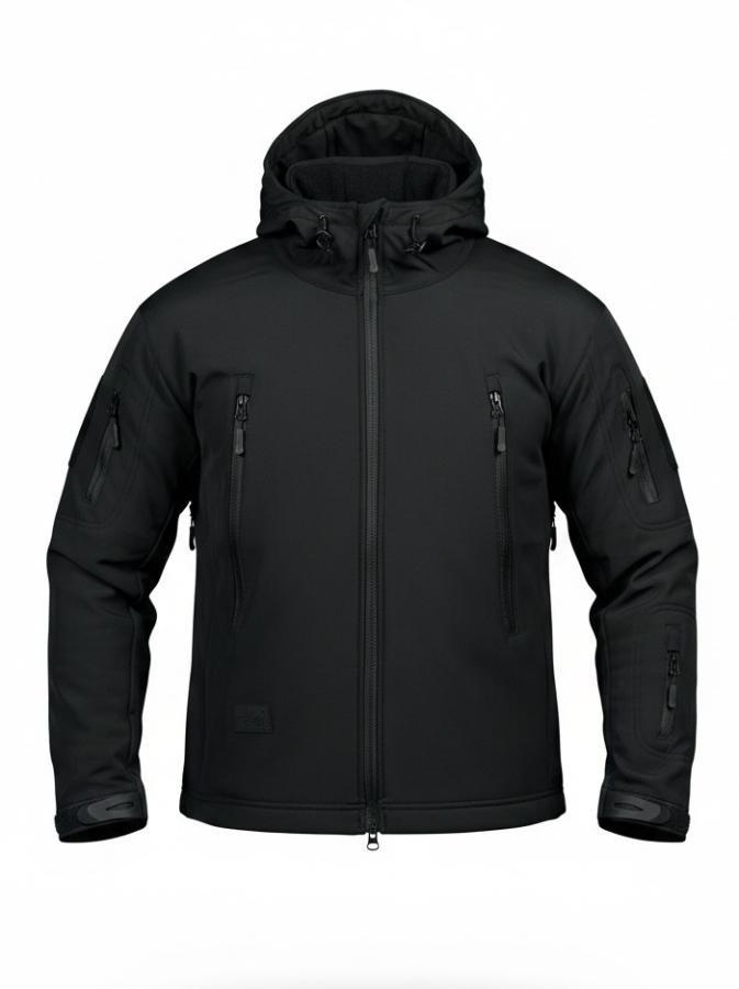 Демісезонна тактична куртка Soft Shell Silver Knight Windstoper чорна ОР1232