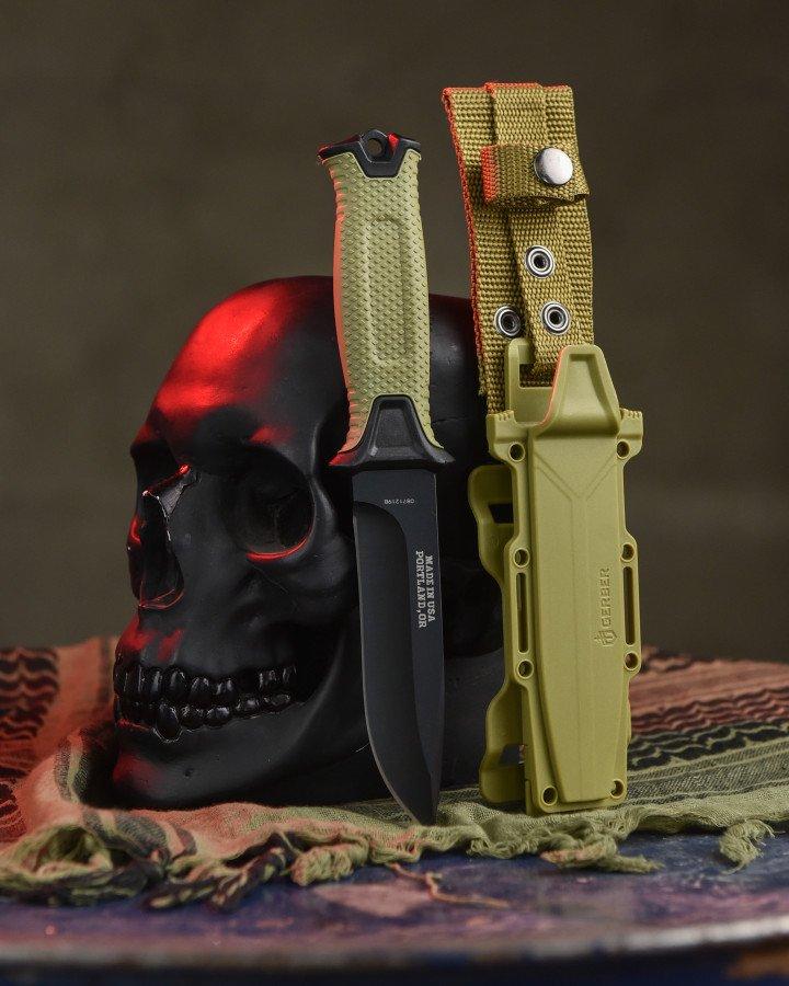 Оригінальний ніж Ніж Gerber Strongarm Fixed Blade oliva
