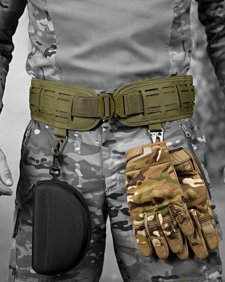 Розвантажувальний пояс РПС Silver Knight Олива з тактичним ременем "Кобра"