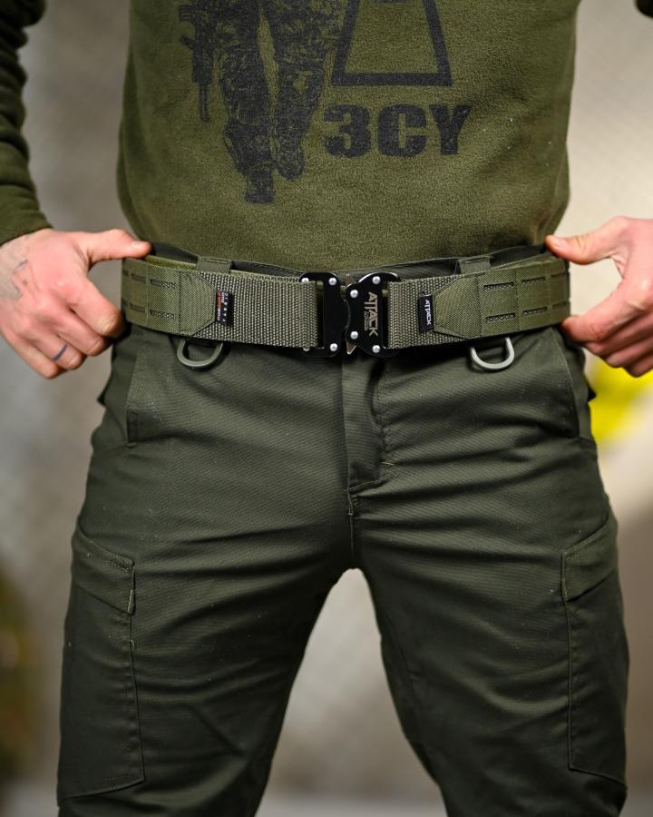 Тактичний ремінь Ranger Belt Attack Oliva ТР6637