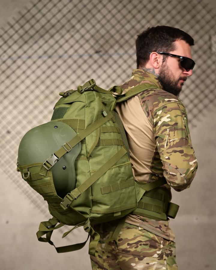 РЮКЗАК З ТРИМАЧЕМ ДЛЯ ШЛЕМУ BADGER OUTDOOR GUNNY 45Л