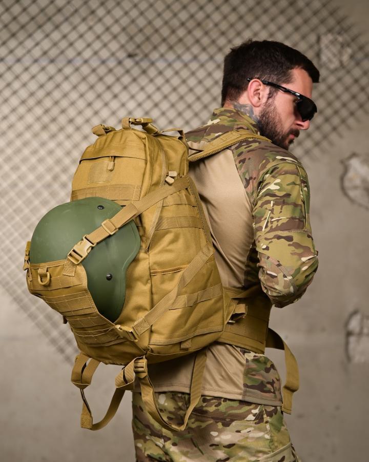 РЮКЗАК З ТРИМАЧЕМ ДЛЯ ШЛЕМУ BADGER OUTDOOR GUNNY 45Л РН3122