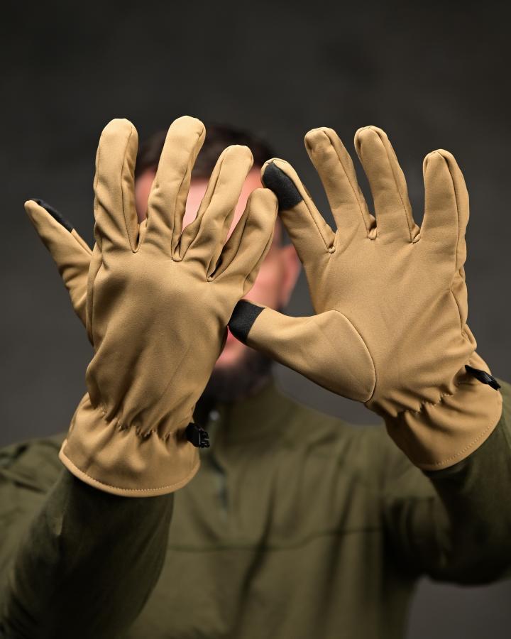 Тактичні рукавички Softshell ВТ4743 Coyote