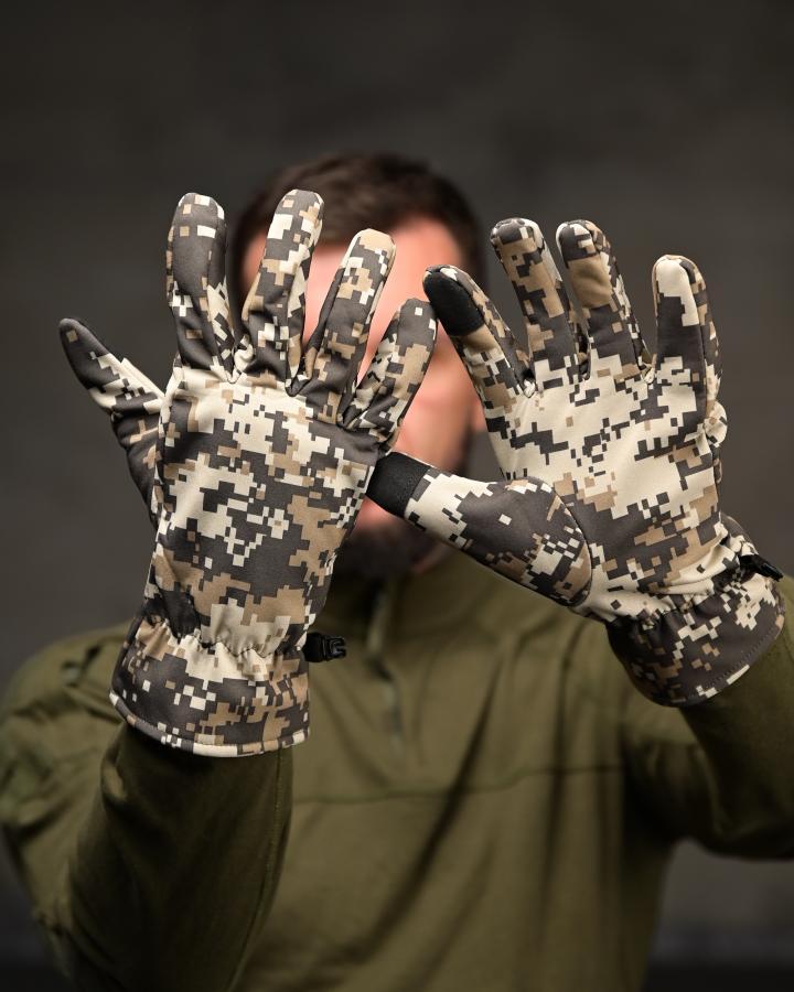 Тактичні рукавички Softshell Coyote ВТ4742