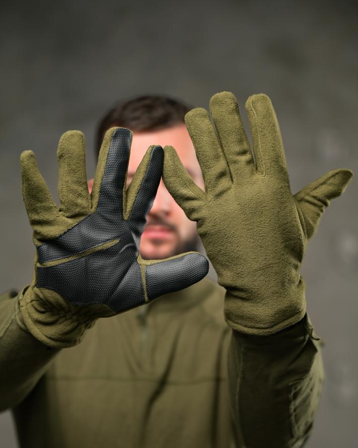Утеплені тактичні рукавички ВТ4751 Olive