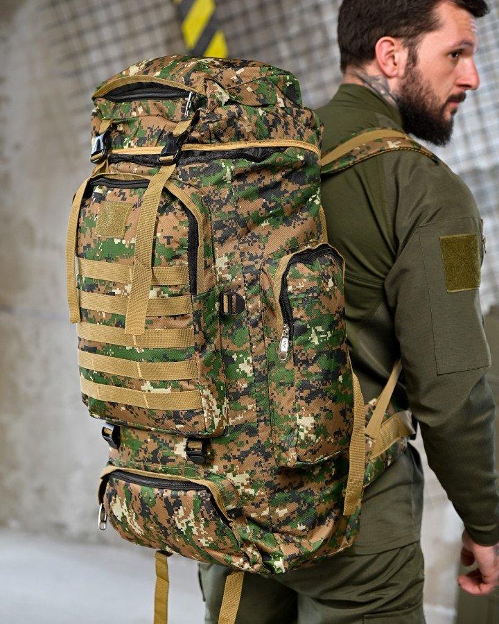 Тактичний рюкзак Darvall 50л Pixel Green ПП4629