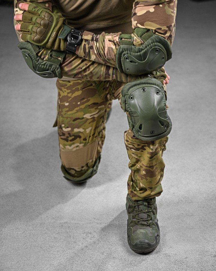 Тактичні наколінники та налокітники FH 77 олива