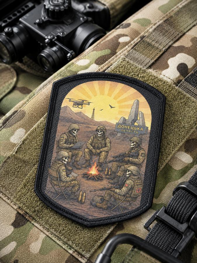 Патріотичний шеврон Донецьк ВТ4664 щит