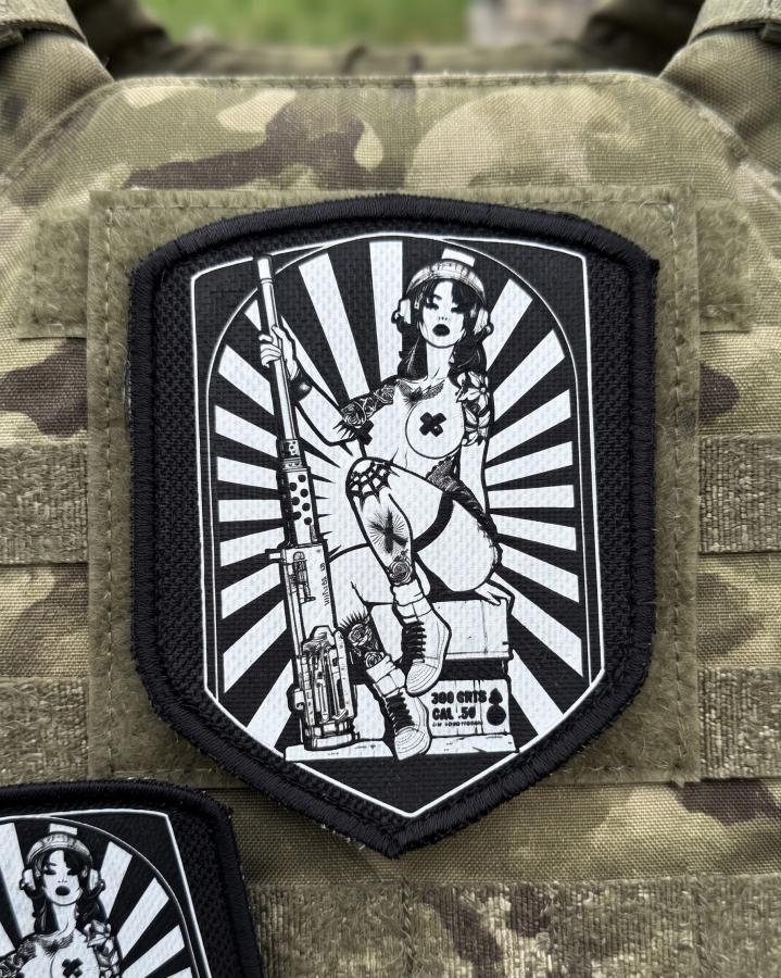 Патч шеврон Військова дівчина ВТ4664