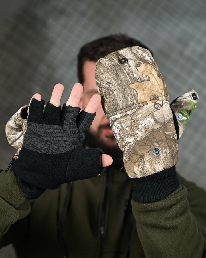 Тактичні рукавички Softshell Ліс ТР6466