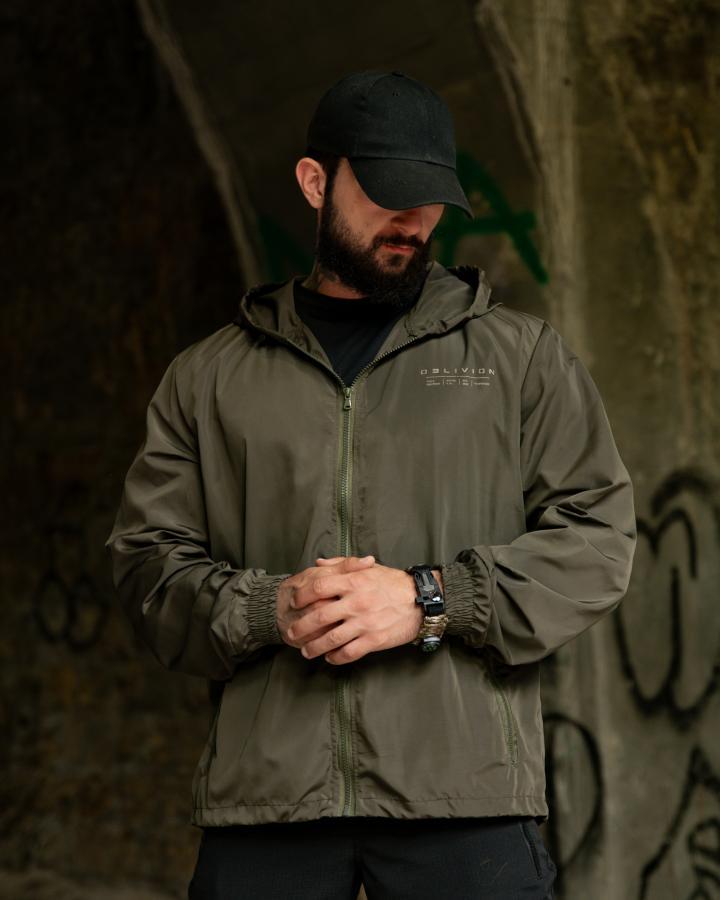 Вітровка в стилі мілітарі BORN OF WAR ghost олива ВТ5443
