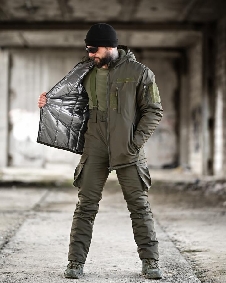 Зимовий тактичний костюм NORTHERN олива ТР6564