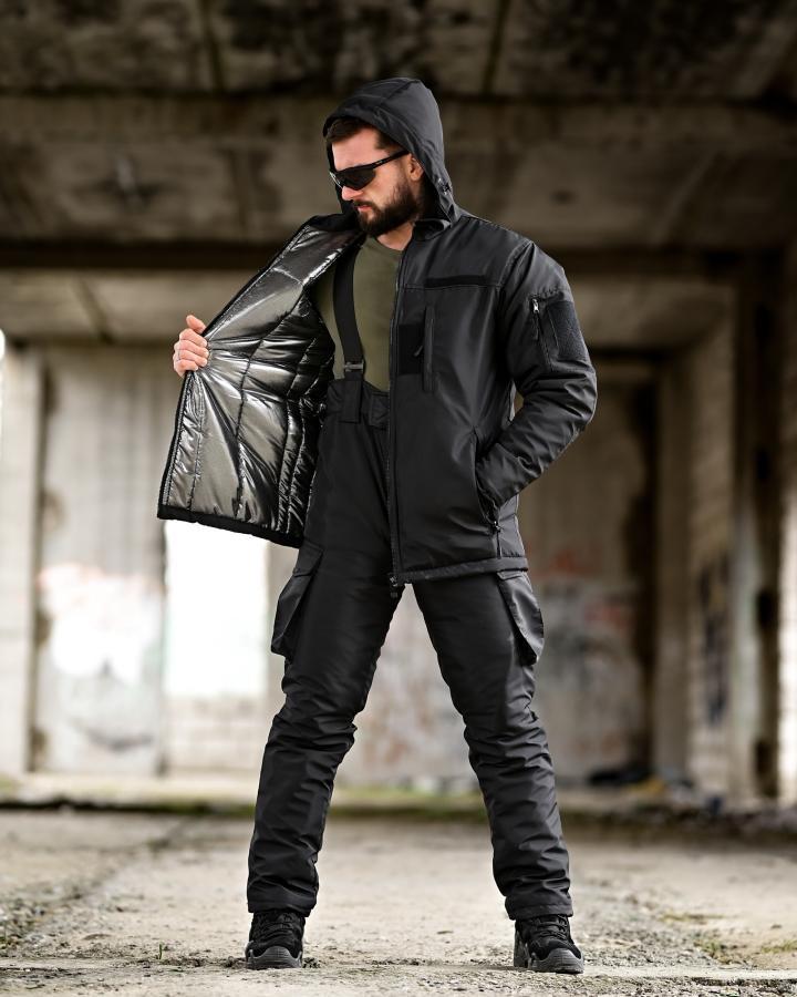 Зимовий тактичний костюм NORTHERN чорний ТР6571