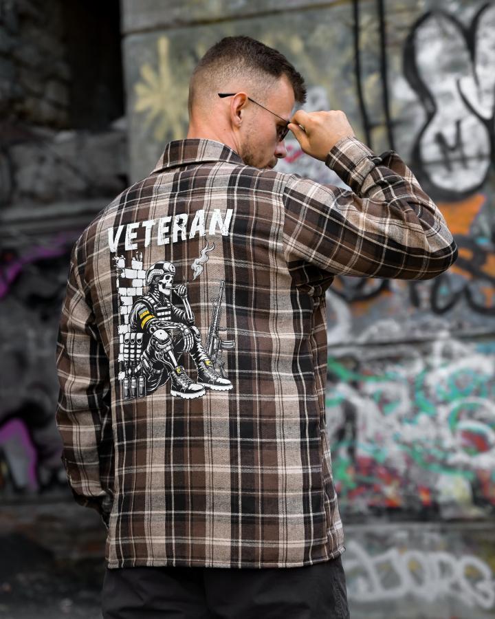 Клітчаста сорочка Veteran brown РН4839
