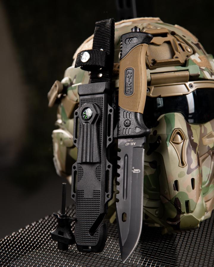 Ніж AK-47 coyot/black ВТ5554
