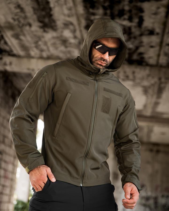 Тактична куртка Softshell MASAD masad олива