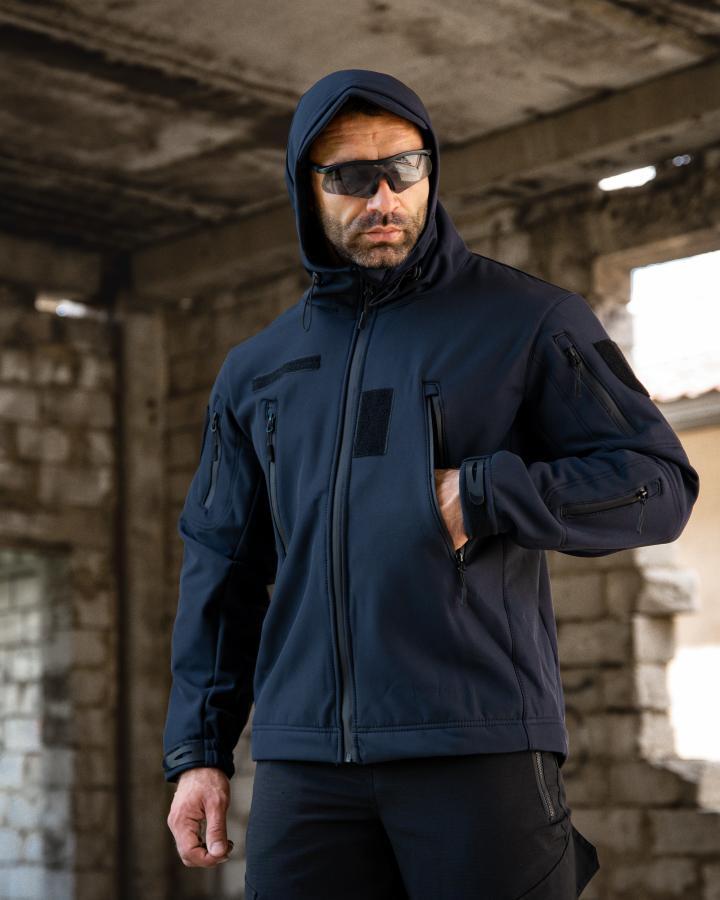 Тактична куртка Softshell MASAD синя