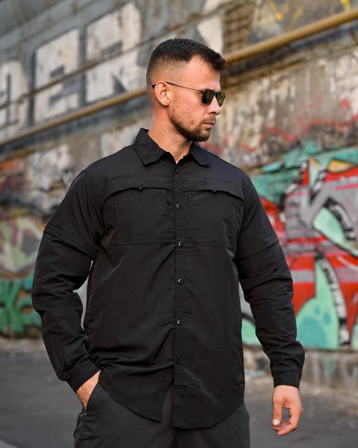Тактична сорочка трансформер NON black ВМ4750