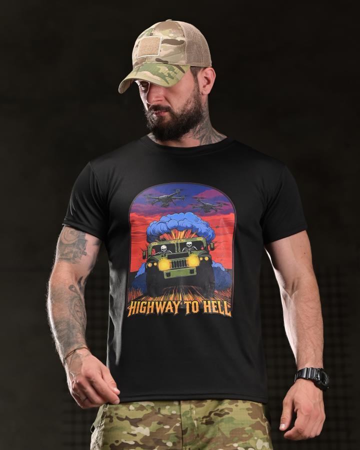 Тактична футболка BORN OF WAR highway black ВТ4749