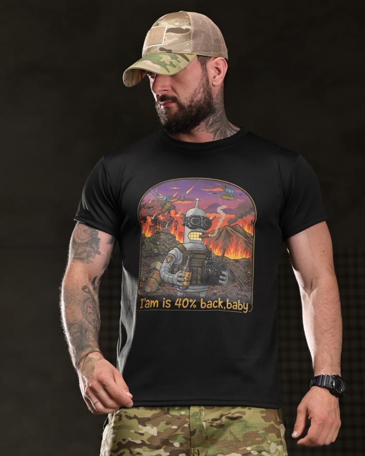 Тактична футболка BORN OF WAR I’m back black ВТ4755
