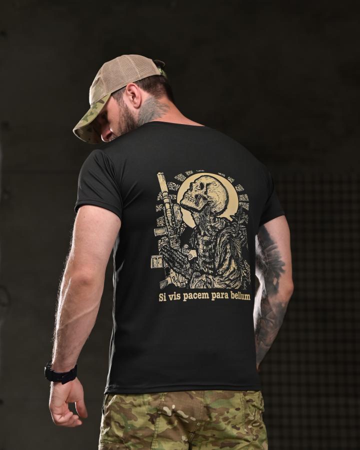 Тактична футболка BORN OF WAR para bellum black ВТ4744