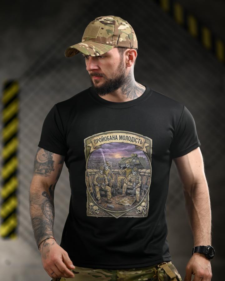 Тактична футболка BORN OF WAR Молодість black ВТ4717