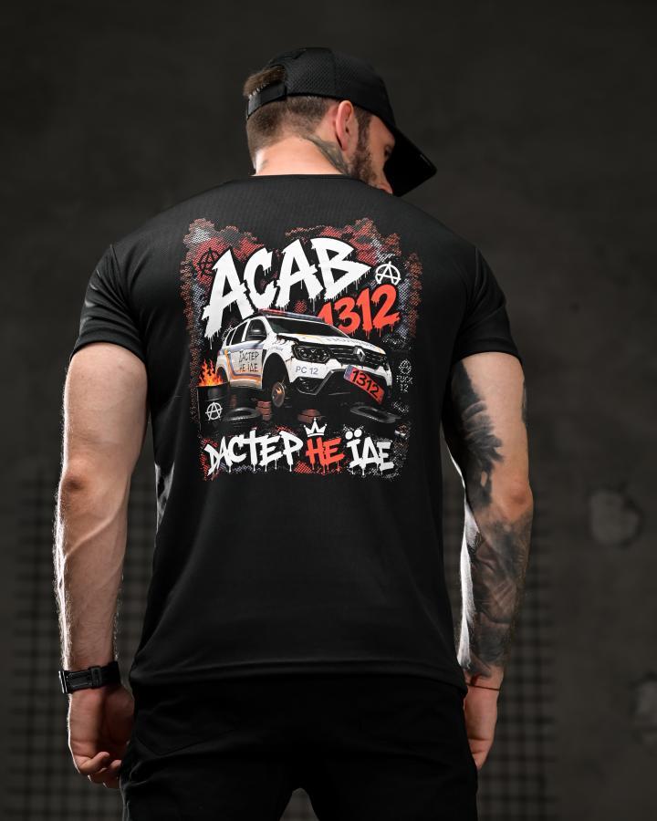 Тактична футболка SELION ACAB black ВТ4674