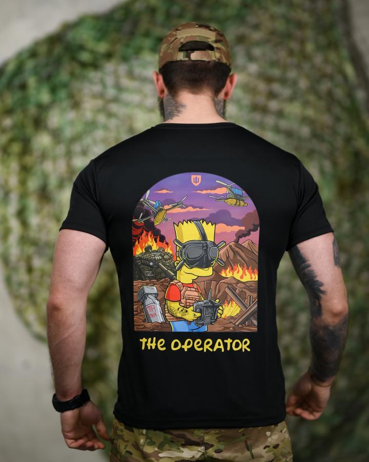 Тактична футболка SELION the operator black РП7352