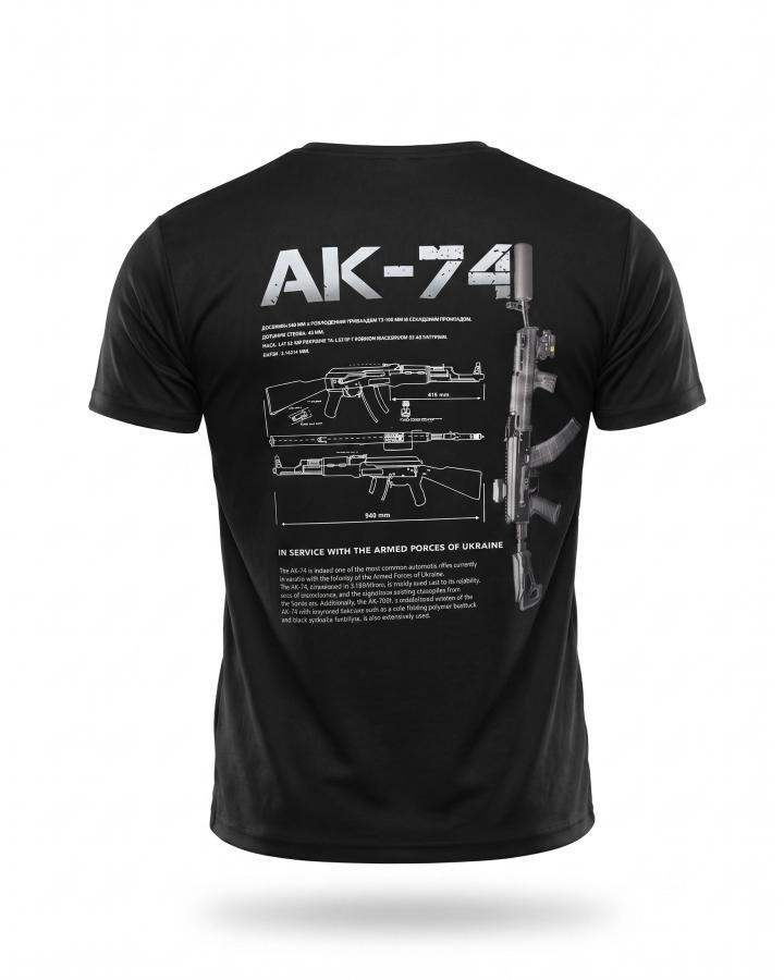 Тактична футболка SELION АК-74 black РН2540