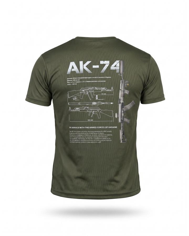 Тактична футболка SELION АК-74 олива РН2541