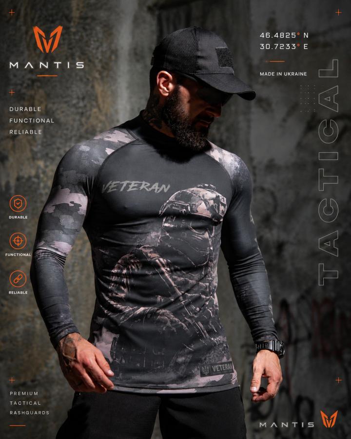 Тактичний рашгард MANTIS® Veteran LS — black