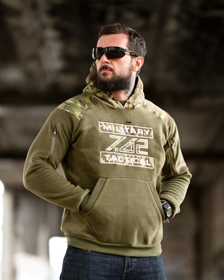 Флісова худі 7.62 Military Tactical Олива