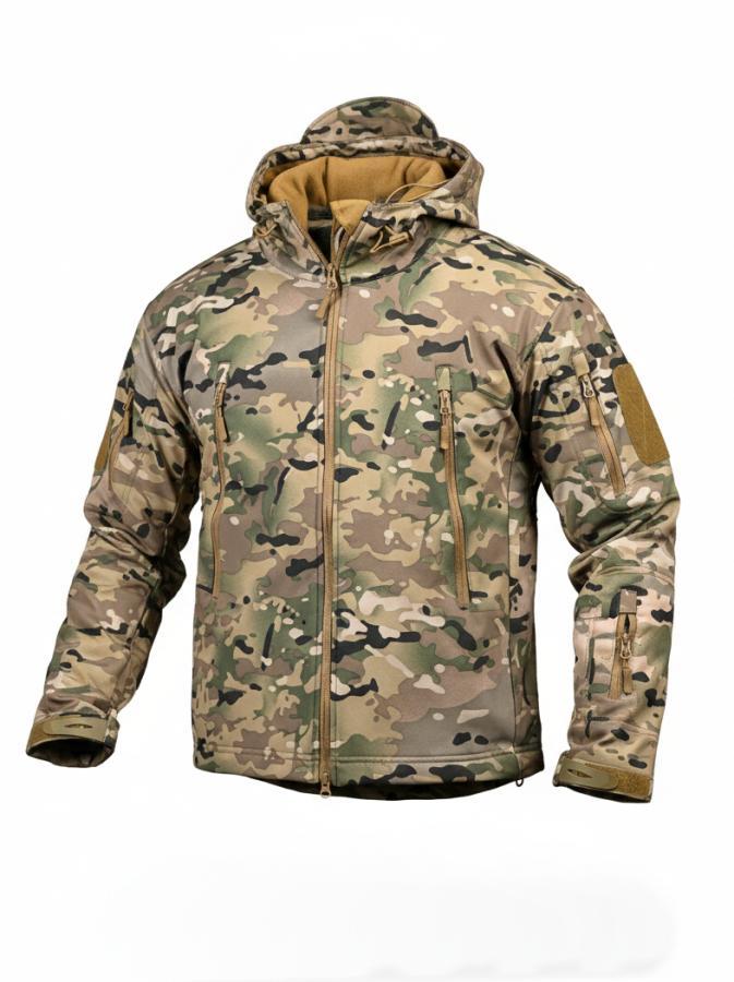 Демісезонна тактична куртка Soft Shell Silver Knight Windstoper мультикам