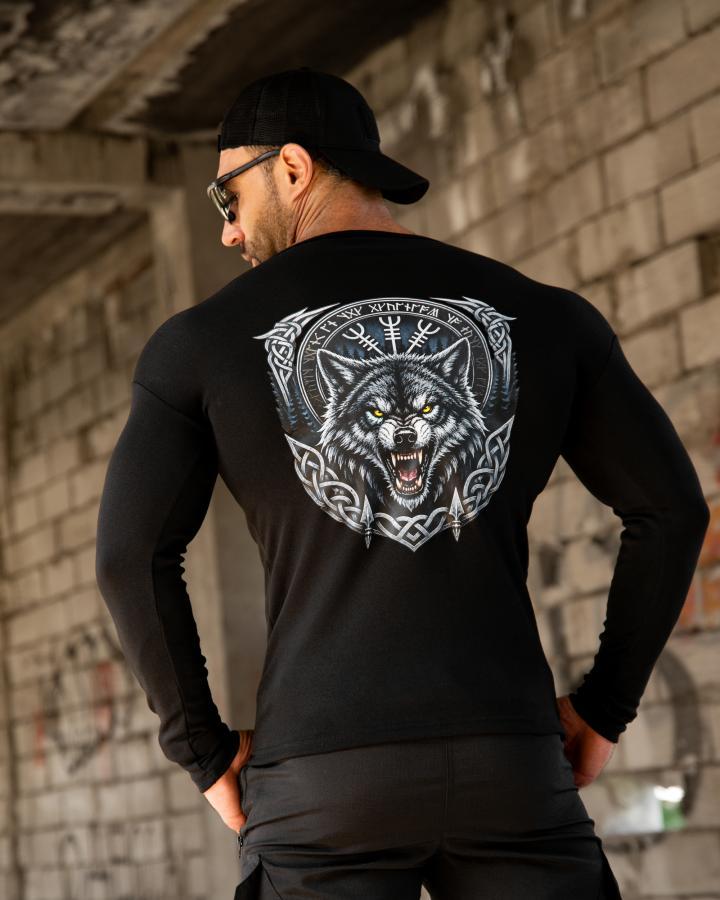 Чоловічий лонгслів на флісі Wolf ВТ5589